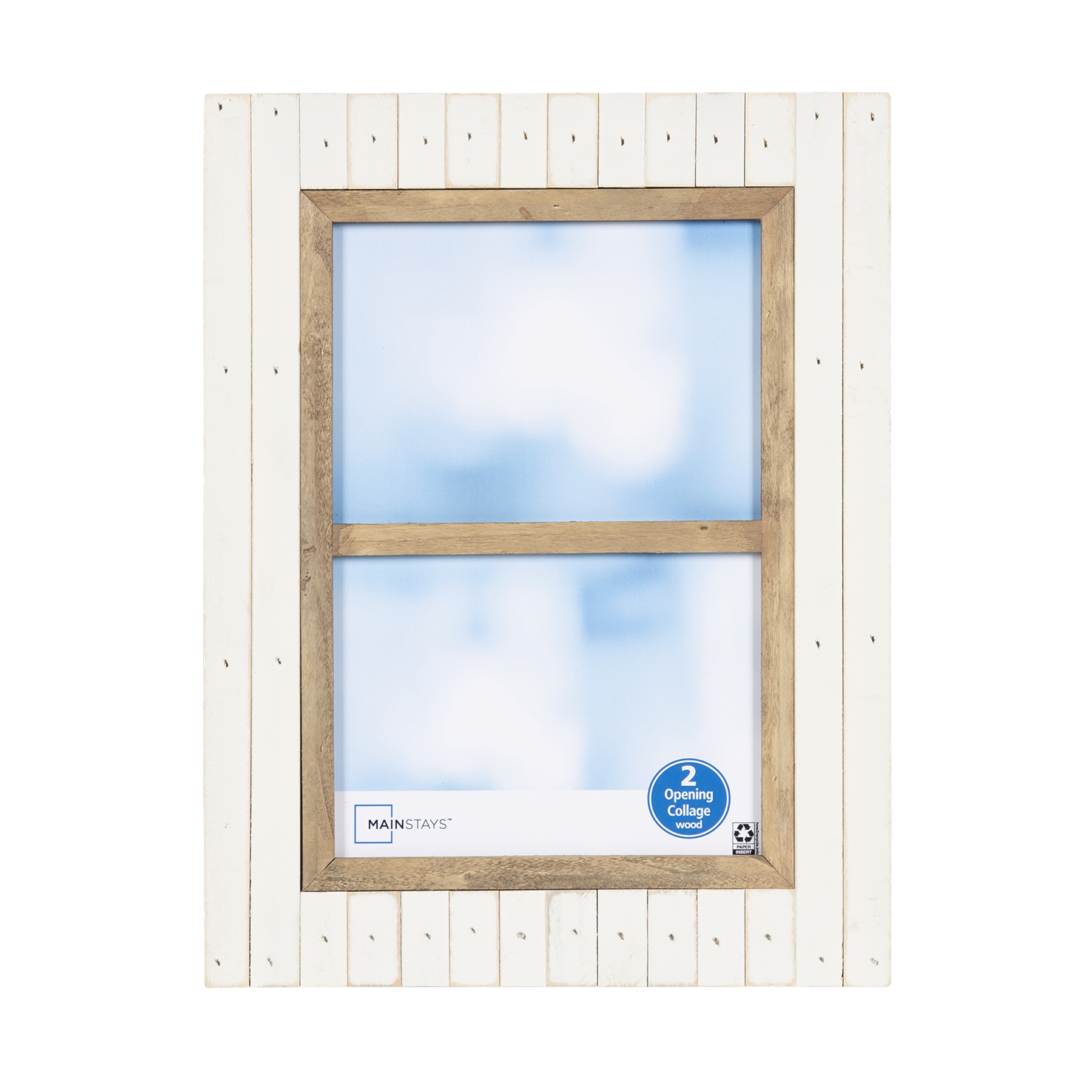 Mainstays Oracoke 2-Opening 5x7 Cream Collage Picture Frame - image 1 of 6