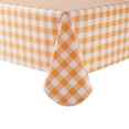 thumbnail image 1 of Mainstays Orange Plaid PEVA Tablecloth, Spring & Summer, 60"W x 102"L Rectangle, for Outdoor and Indoor, 1 of 6
