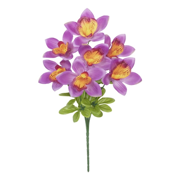 14-inch Artificial Silk Pink Orchid Summer Pick, for Indoor Use, by Mainstays