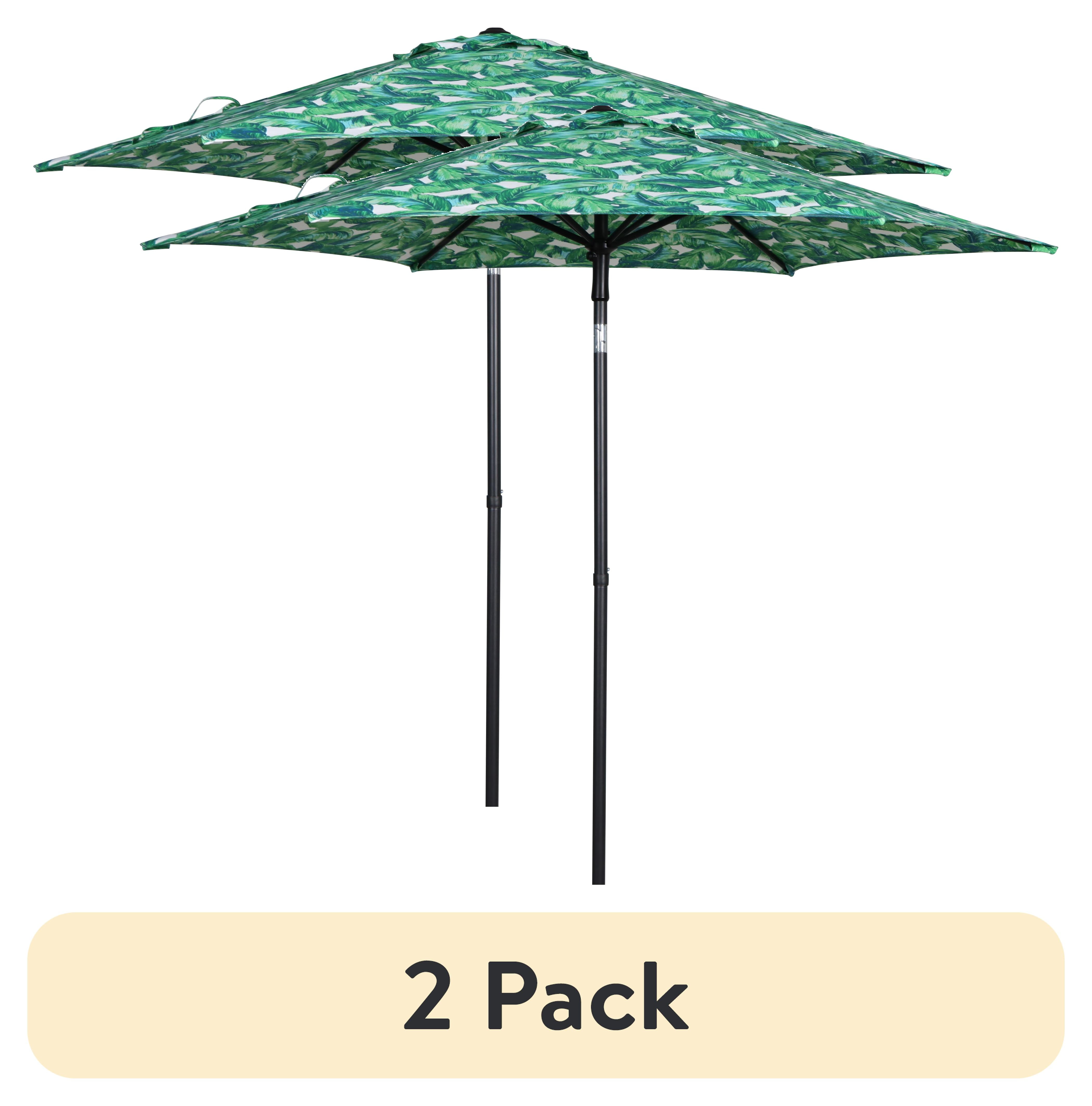 (2 pack) Mainstays Outdoor 7.5 Foot Palm Print Round Push-up and Tilt ...