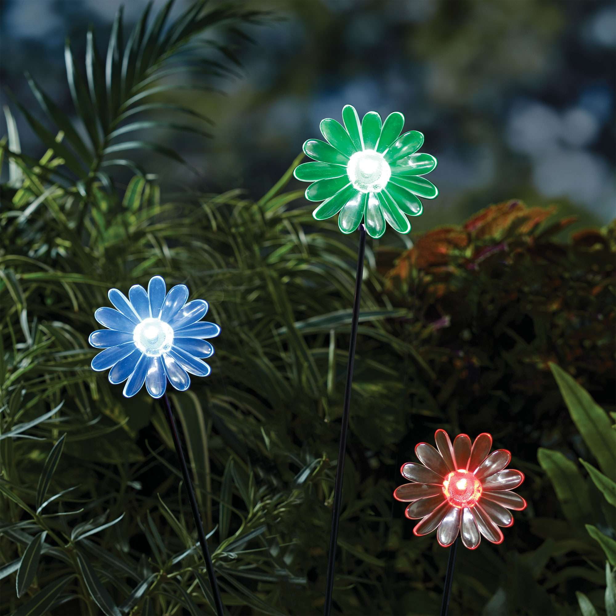 Mainstays Outdoor Flower Solar Garden Landcscape Stake Light Solar