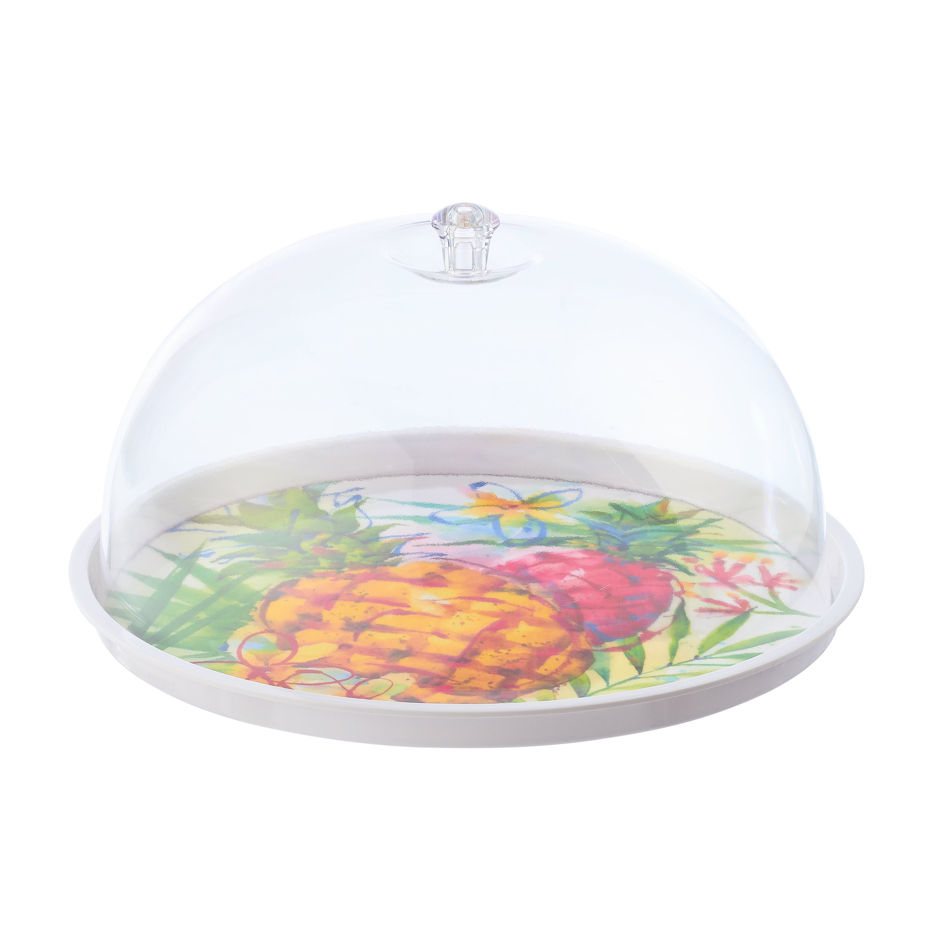 Mainstay Brandclub Mainstays Outdoor Melamine Pineapple Covered Tray