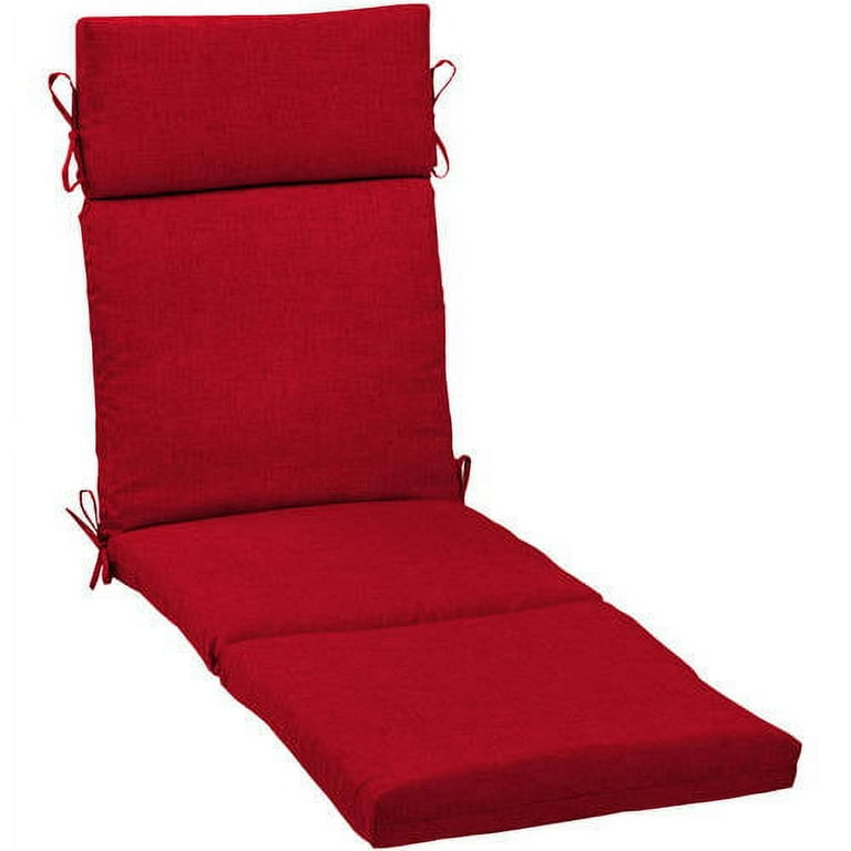 Mainstays Outdoor Patio Chaise Lounge Cushion Multiple Patterns
