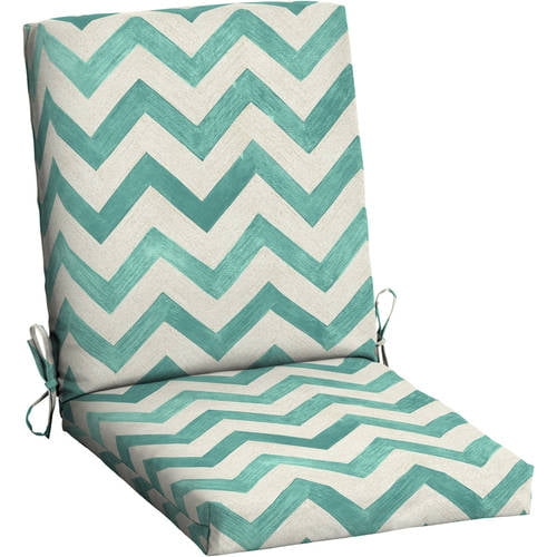 Mainstays Outdoor Patio Dining Chair Cushion, Multiple Patterns