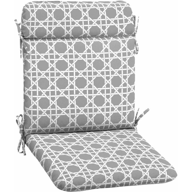 Mainstays Outdoor Patio Mid Back Chair Cushion, Multiple Patterns