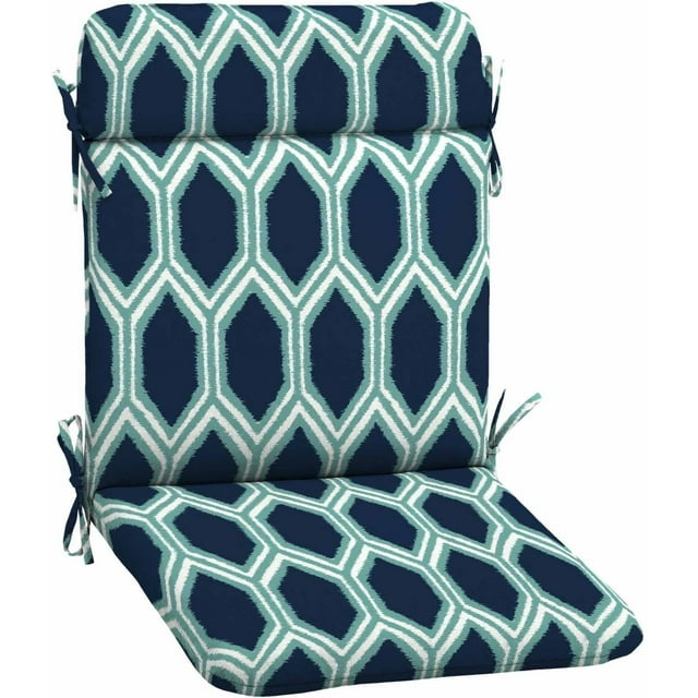 Mainstays Outdoor Patio Mid Back Chair Cushion, Multiple Patterns
