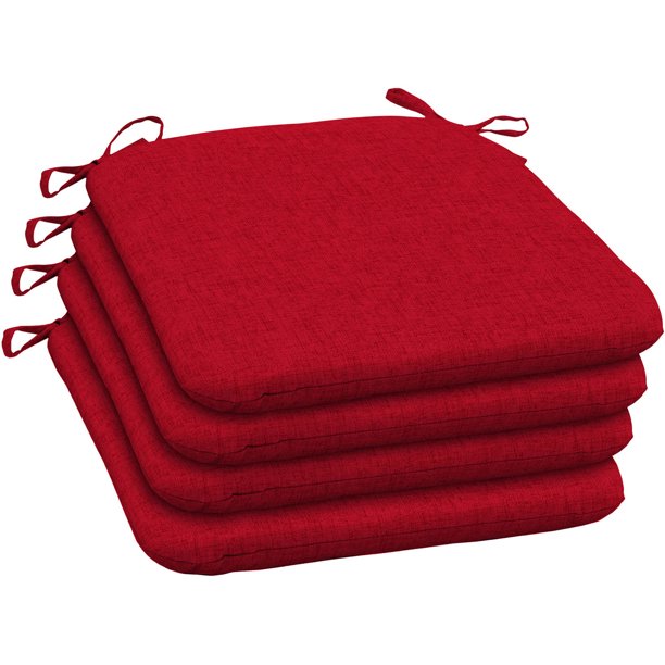 Mainstays Outdoor Patio Wrought Iron Seat Pad, Set of 4, Multiple