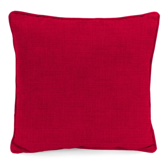 Mainstays Outdoor Throw Pillow, 16", Really Red Solid