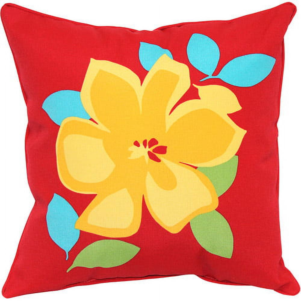 Mainstays Outdoor Toss Pillow, Bright Fl