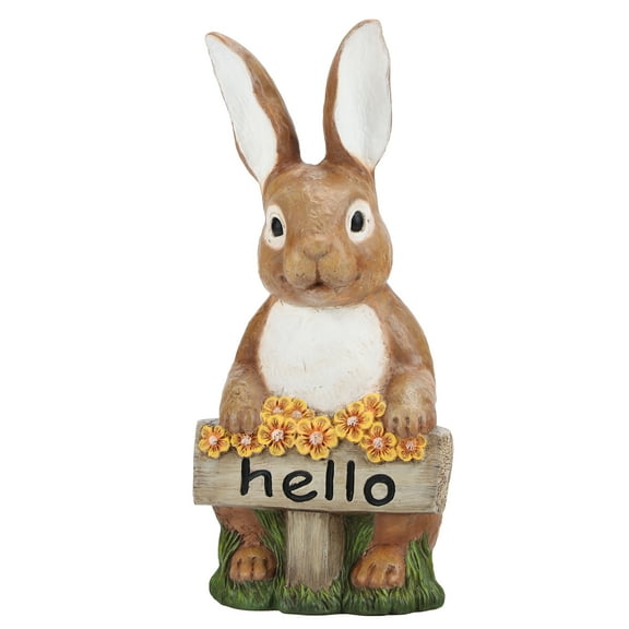 Mainstays Outdoor Welcome Bunny Garden Statue