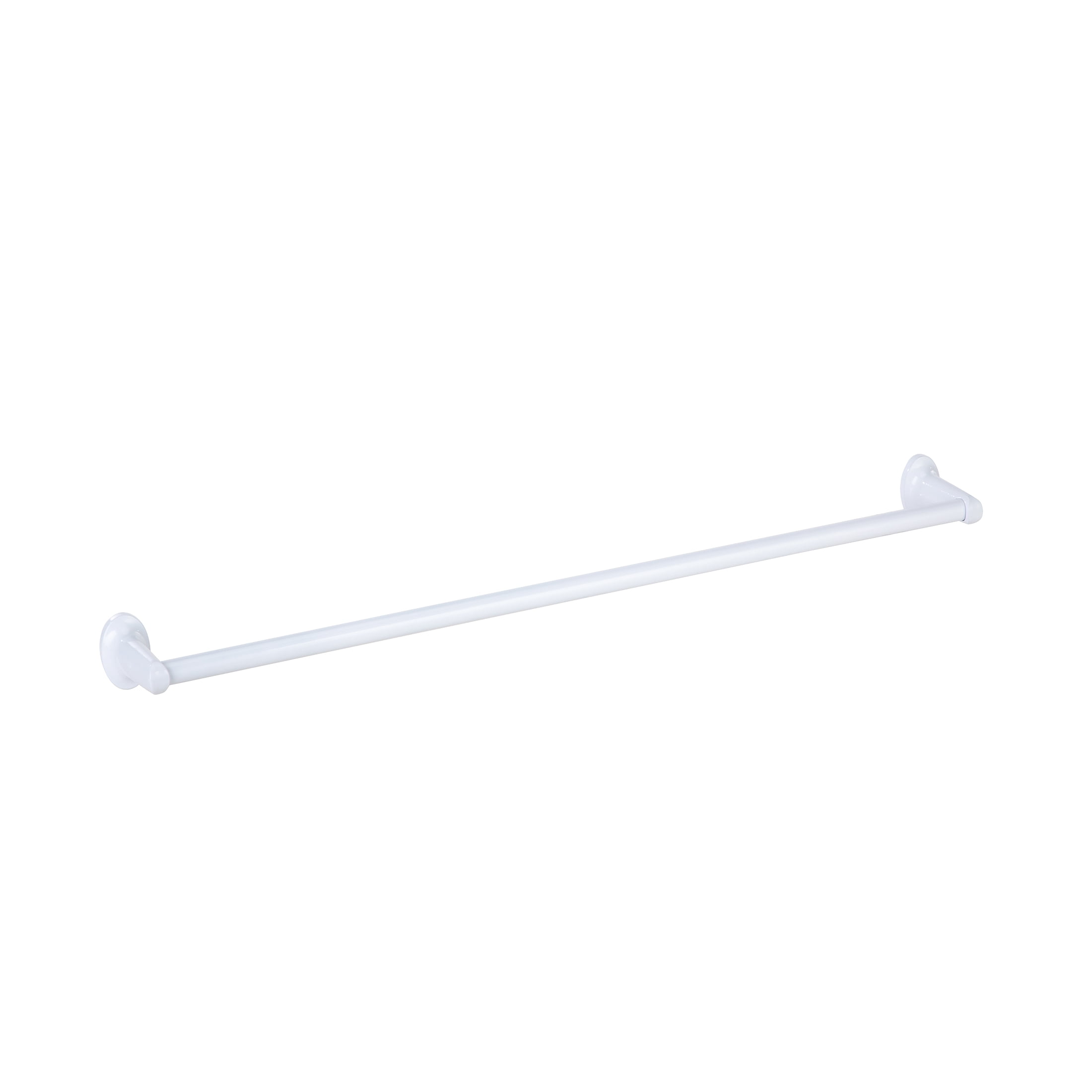 Mainstays 24-inch Oval Wall Mount Towel Bar White Finish with Hardware