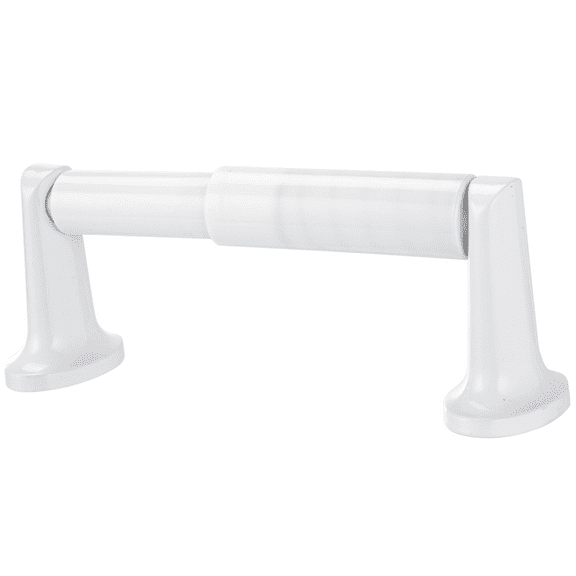 Mainstays Oval Style Wall Mounted Toilet Paper Holder, White Finish