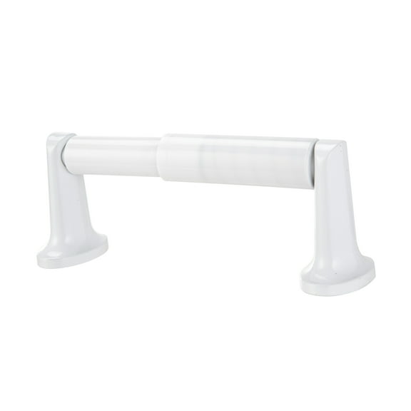 Mainstays Oval Style Wall Mounted Toilet Tissue Paper Roll Holder, White Finish