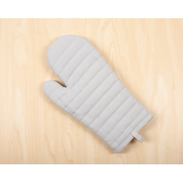 Mainstays Oven Mitt, Gray, 7” x 12.5”, 100% Cotton Shell 100% Polyester Fill