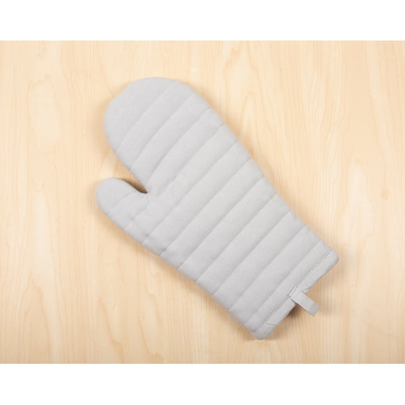 Mainstays Oven Mitt, Gray, 7” x 12.5”, 100% Cotton Shell 100% Polyester Fill