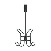 Mainstays Over The Door Double Metal Hook, Black