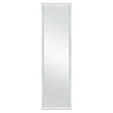 Mainstays Over-The-Door Mirror with hardware, 14.25IN X 50.25IN, White