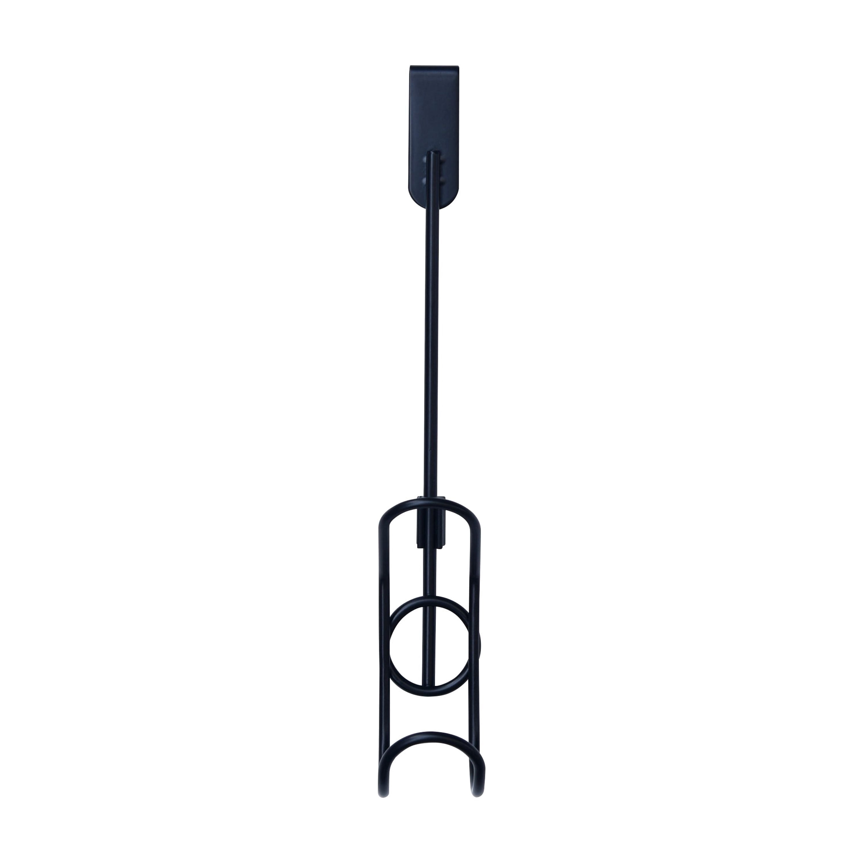 Mainstays Over the Door Single Hook, Black Finish