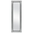 Mainstays OvertheDoor Wall Mirror, Silver Ornate Finish, 17" x 53