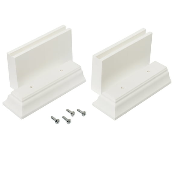 Mainstays over-the-Toilet Bathroom Spacesaver Leg Extension Kit, White, 2 Pieces