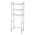 thumbnail interactive-video image 1 of Mainstays Over-the-Toilet 3-Shelf Steel Storage Unit with Liners, Satin Nickel, 1 of 19