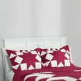 thumbnail image 1 of Mainstays Red Brick Star Quilt Shams, Standard/Queen, 2 pack, Adult/Teen, 1 of 6