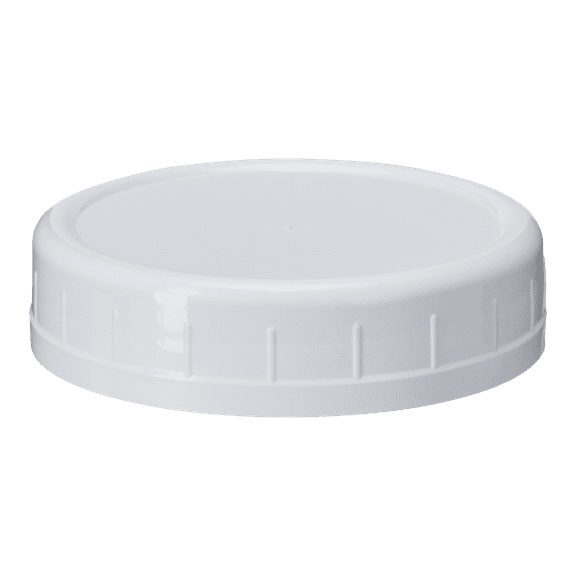 Mainstays Pack of 8 BPA-Free Plastic Regular Mouth Canning Jar Lids, White