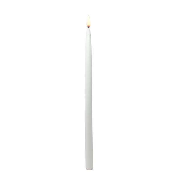 Mainstays Paraffin Wax 16 in Taper Candle, Unscented, White