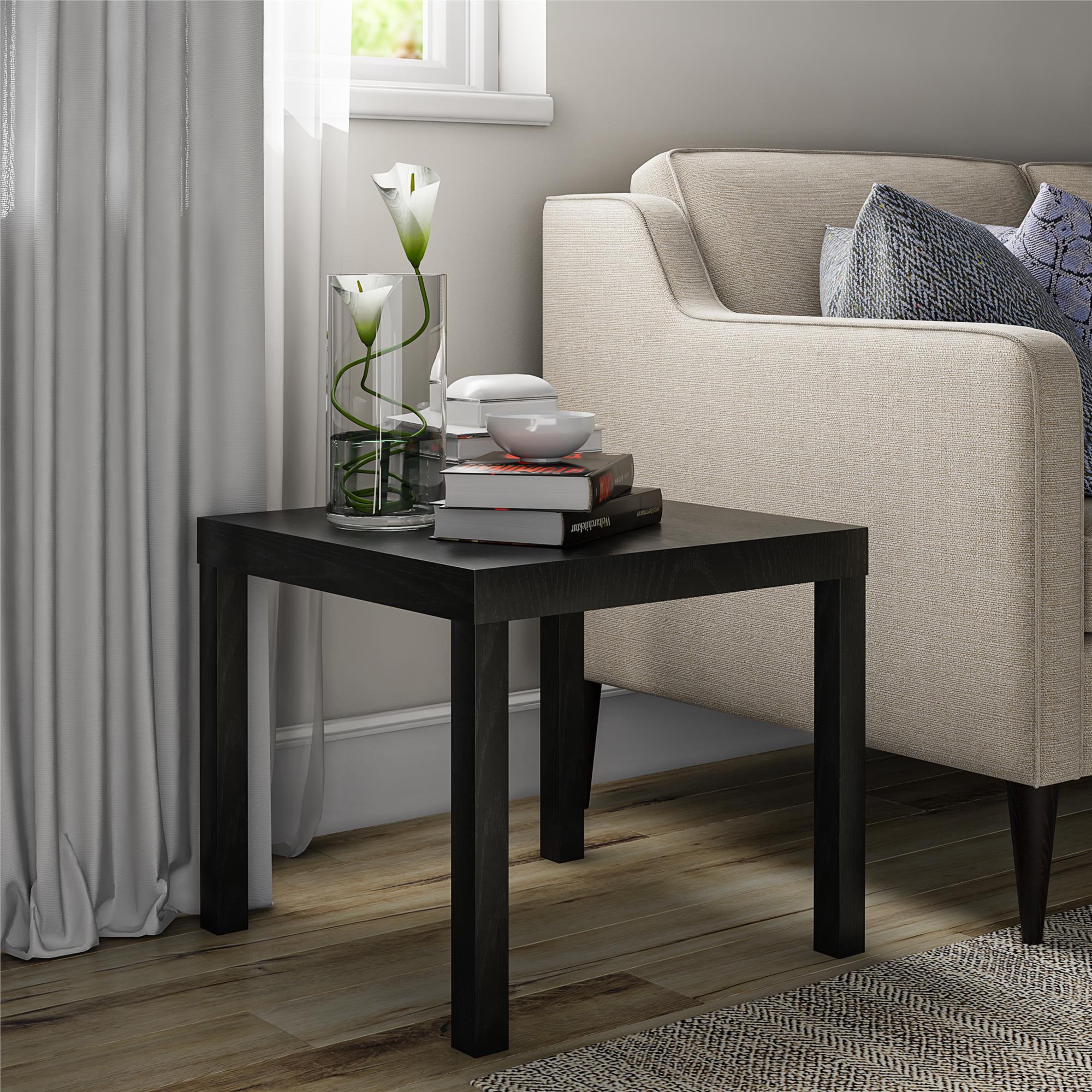 Mainstays Parson's End Table, Black - image 1 of 8
