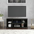 thumbnail interactive-video image 1 of Mainstays Parsons TV Stand for TVs up to 50", Black Oak, 1 of 12