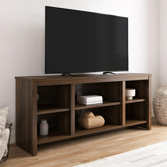Mainstays Parsons TV Stand for TVs up to 50", Canyon Walnut
