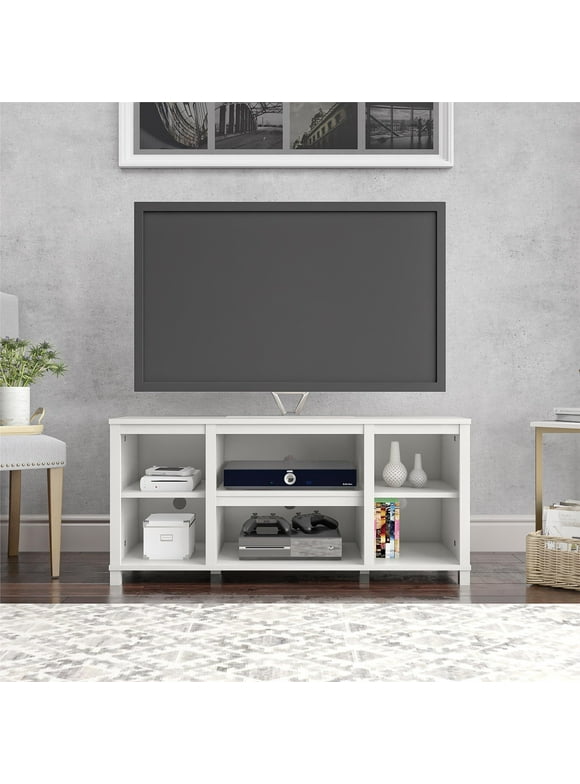 Mainstays Parsons TV Stand for TVs up to 50", White