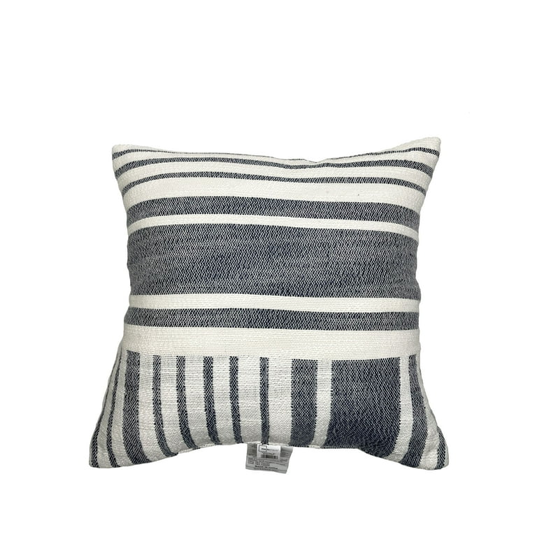 Mainstays HUGE Pillow 20 x 28 in Blue and White Stripe 