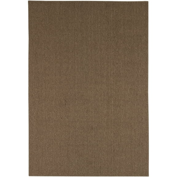 Mainstays Pecan Brown Solid Print Area Rug, 5 x 7