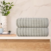 Mainstays Performance 2-Piece Towel Bath Sheet Set, Textured Beige