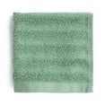 thumbnail image 1 of Mainstays Performance Cotton Washcloth, 12 in x 12 in, Textured Green Sage, Quick Dry, Fade Resistant, 1 Piece, 1 of 6