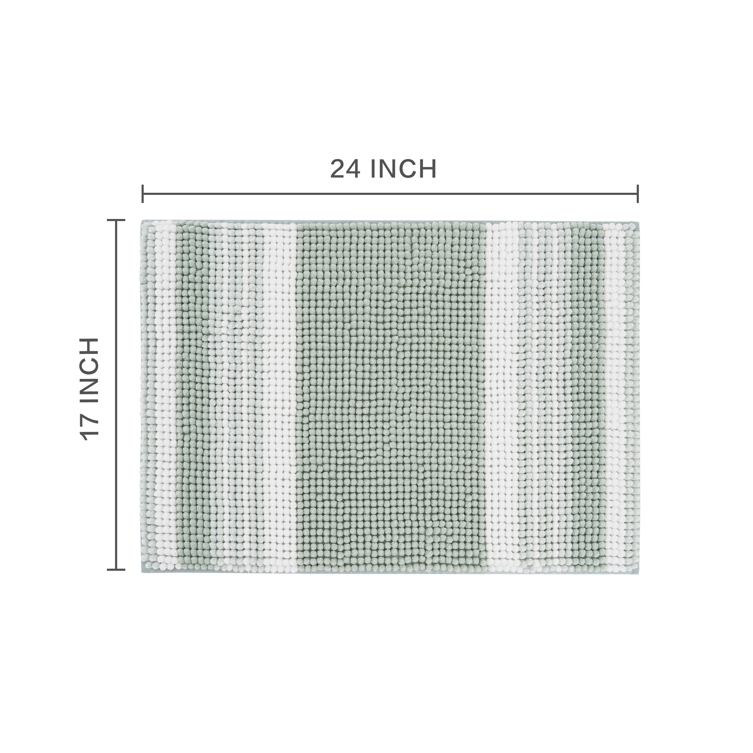 Mainstays Performance Foam Noodle Bath Rug, 17" x 24", Soft Sea