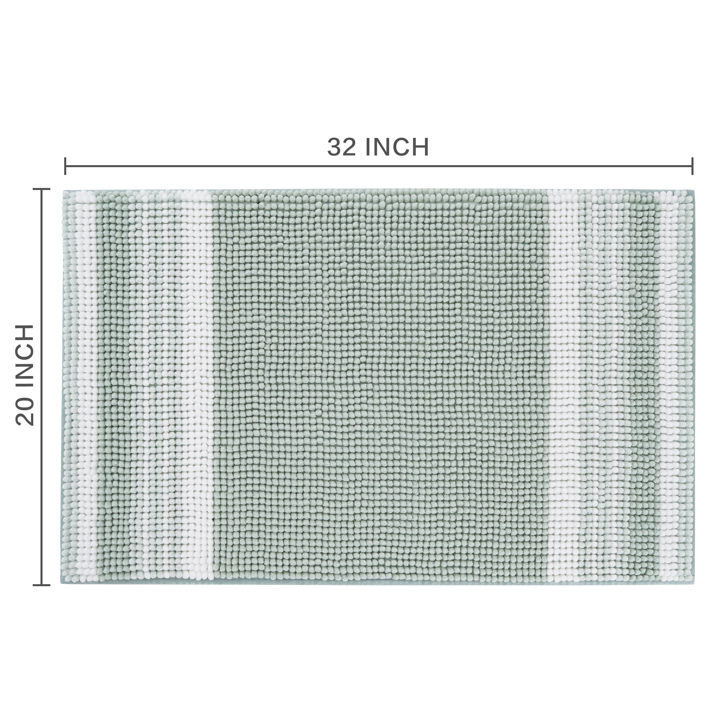 Mainstays Performance Foam Noodle Bath Rug, 20"x32", Soft Sea