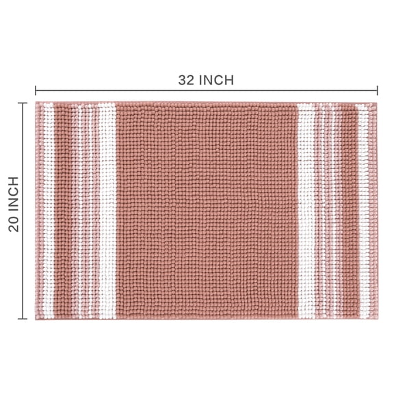 Mainstays Performance Foam Noodle Bath Rug, 20"x32", Terracotta