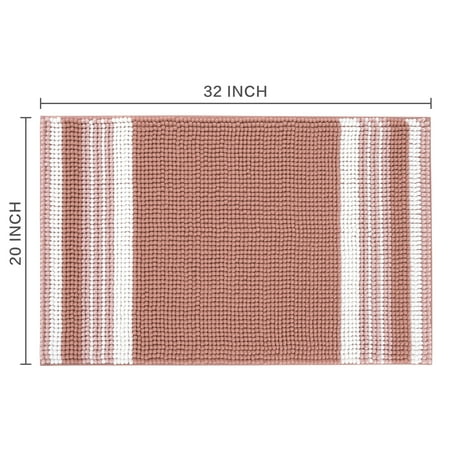 Mainstays Performance Terracotta Foam Noodle Bath Rug, 20" x 32"