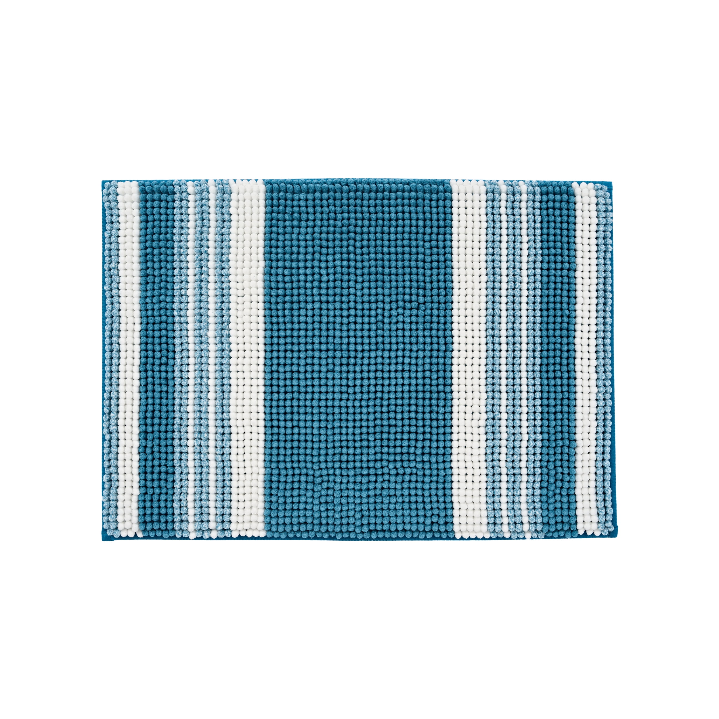 Mainstays Performance Foam Noodle Bath Rug, 17" x 24", Aqua