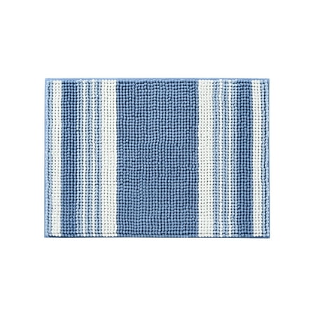 Mainstays Performance Foam Noodle Bath Rug, 17" x 24", Blue
