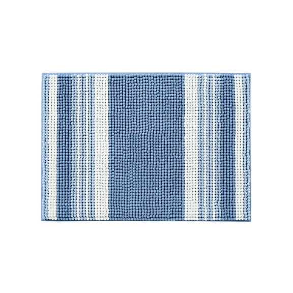 Mainstays Performance Foam Noodle Bath Rug, 17" x 24", Blue