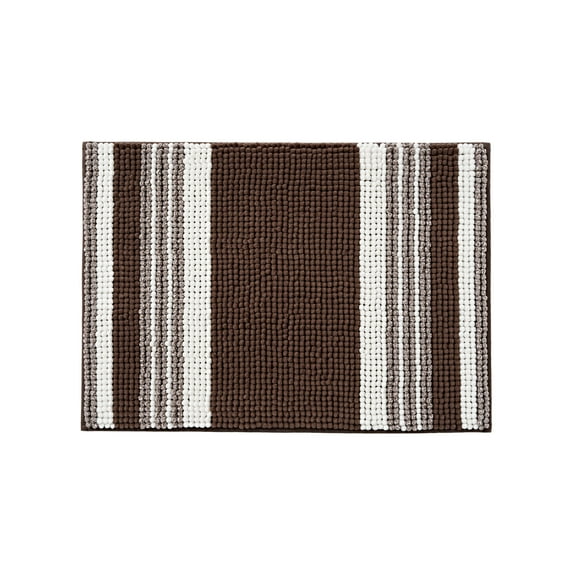 Mainstays Performance Foam Noodle Bath Rugs, 17"x24" Brown