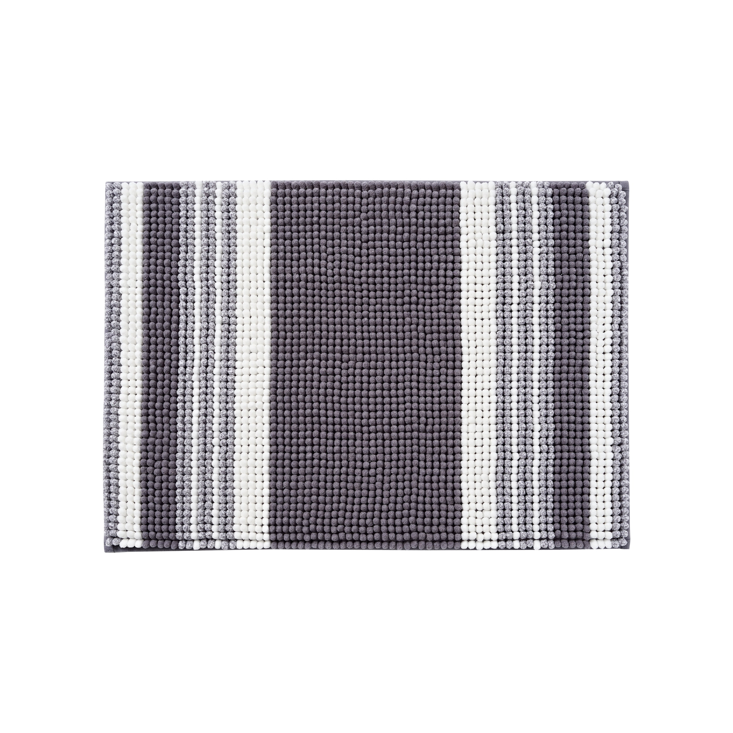 Mainstays Performance Foam Noodle Bath Rugs, 17"x24" Grey