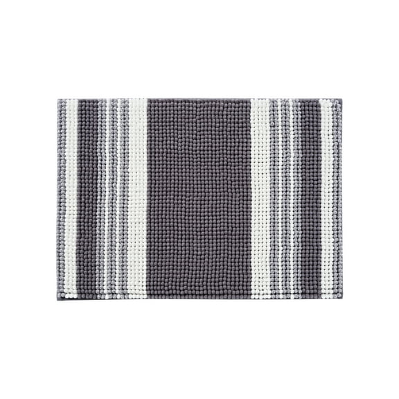 Mainstays Performance Foam Noodle Bath Rug, 17" x 24", Grey