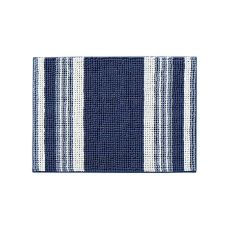 Mainstays Performance Foam Noodle Bath Rug, 17" x 24", Navy