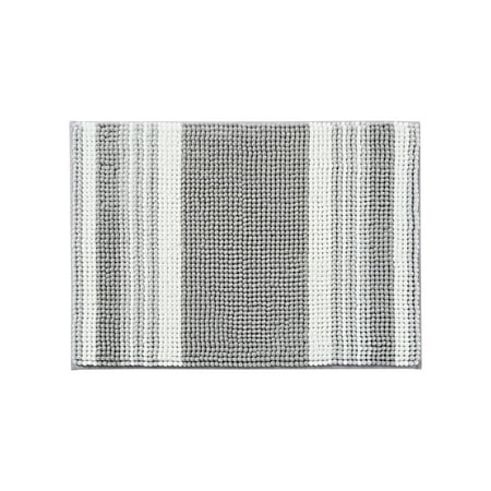 Mainstays Performance Foam Noodle Bath Rugs, 17"x24" Silver