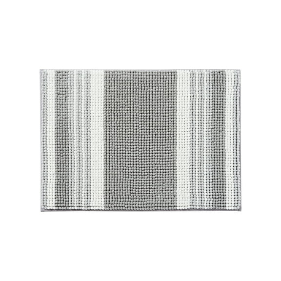 Mainstays Performance Foam Noodle Bath Rugs, 17"x24" Silver