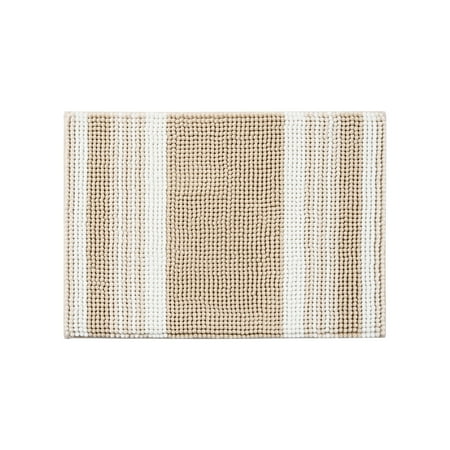 Mainstays Performance Foam Noodle Bath Rug, 17" x 24", Tan